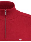 Pull Fynch-Hatton Troyer-Zip coton ruby