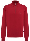 Pull Fynch-Hatton Troyer-Zip coton ruby