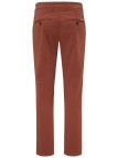 pantalon coton stretch couleur brique