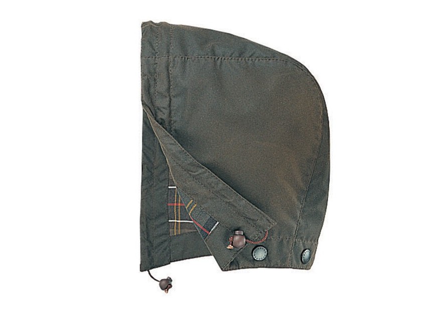 Capuche Barbour vert olive Sylkoil
