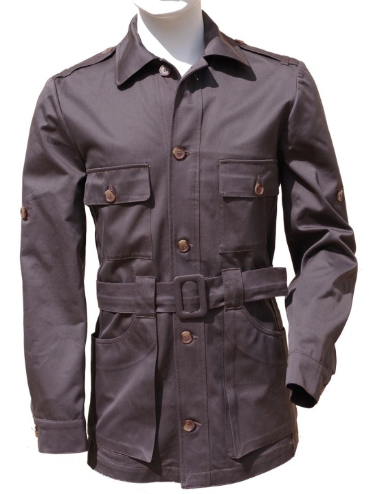 Veste saharienne verte Almazan Paris