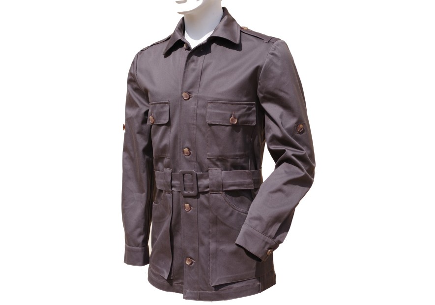 Veste saharienne verte Almazan Paris