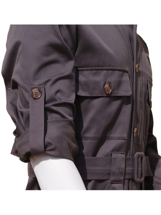 Veste saharienne verte Almazan Paris