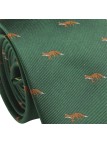 Cravate vert anglais à renards Laksen