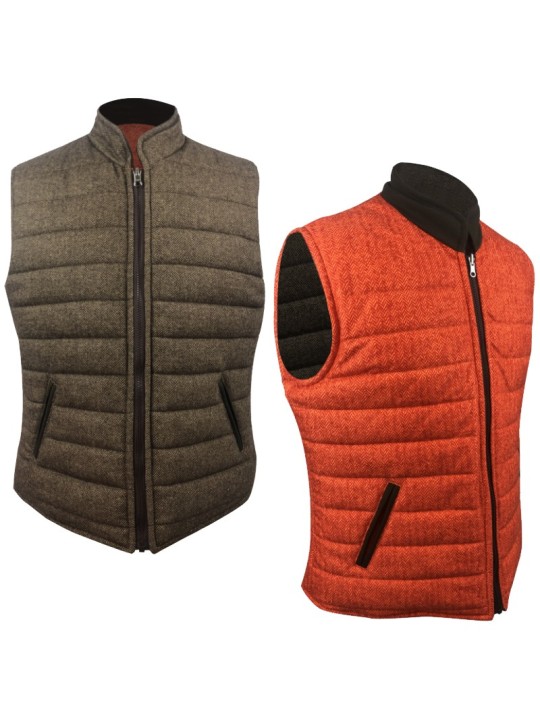 Gilet tweed réversible Jumfil Skye