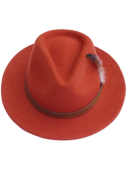 Chapeau feutre femme brique Lovergreen