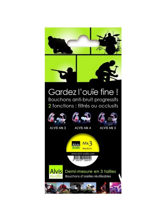 Oreillettes anti-bruit Alvis Audio MK3