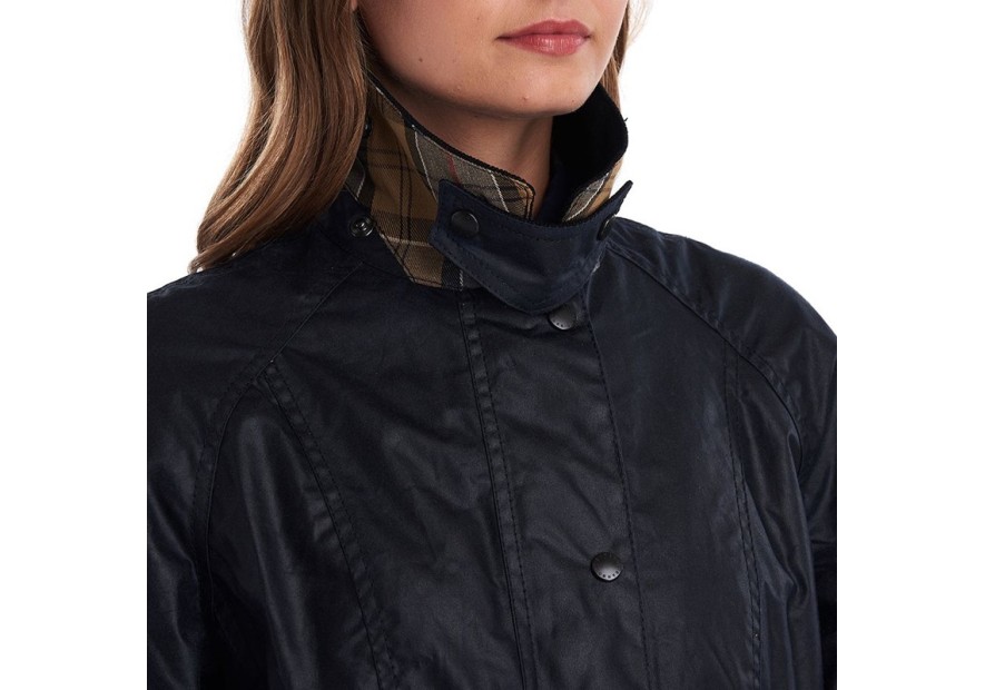 Veste huilée femme Barbour Beadnell bleu marine