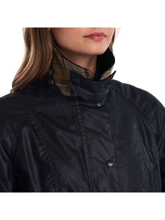 Veste huilée femme Barbour Beadnell bleu marine