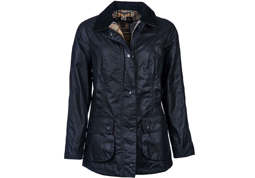 Veste huilée femme Barbour Beadnell bleu marine