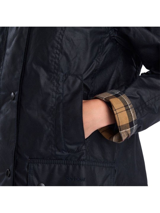 Veste huilée femme Barbour Beadnell bleu marine