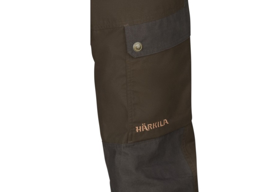 Pantalon Härkila Asmund vert-marron
