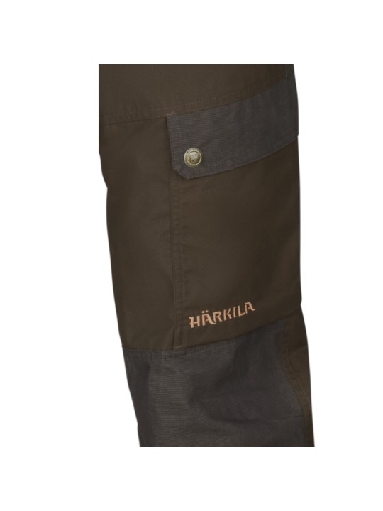 Pantalon Härkila Asmund vert-marron