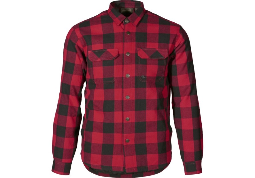 Chemise à carreaux rouge Seeland Canada