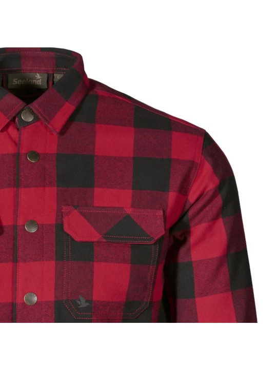 Chemise à carreaux rouge Seeland Canada