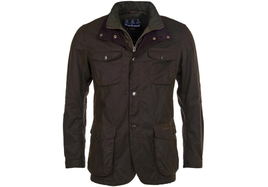 Veste huilée Barbour Ogston vert Olive