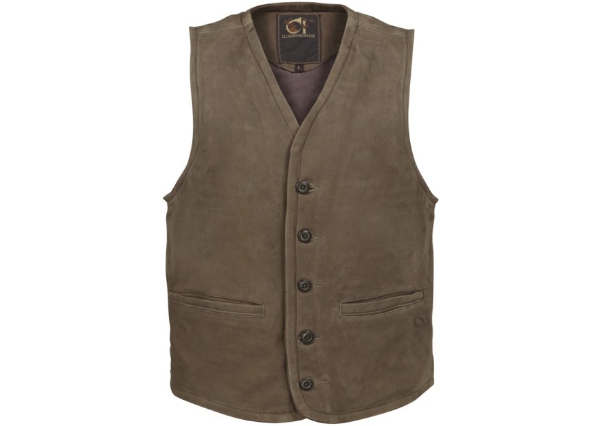 Gilet en cuir Brice Club Interchasse