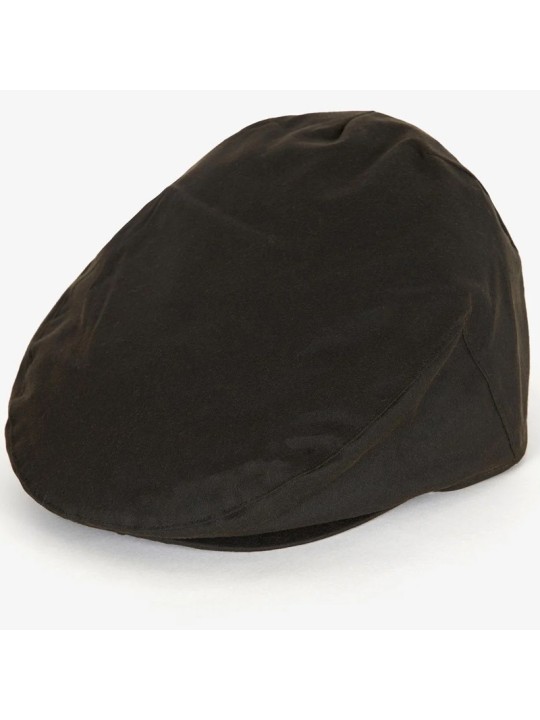 Casquette Barbour en coton huilé vert olive