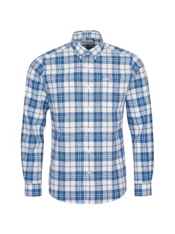 Chemise Barbour Thorpe bleu lin et coton