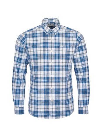 Chemise Barbour Thorpe bleu lin et coton