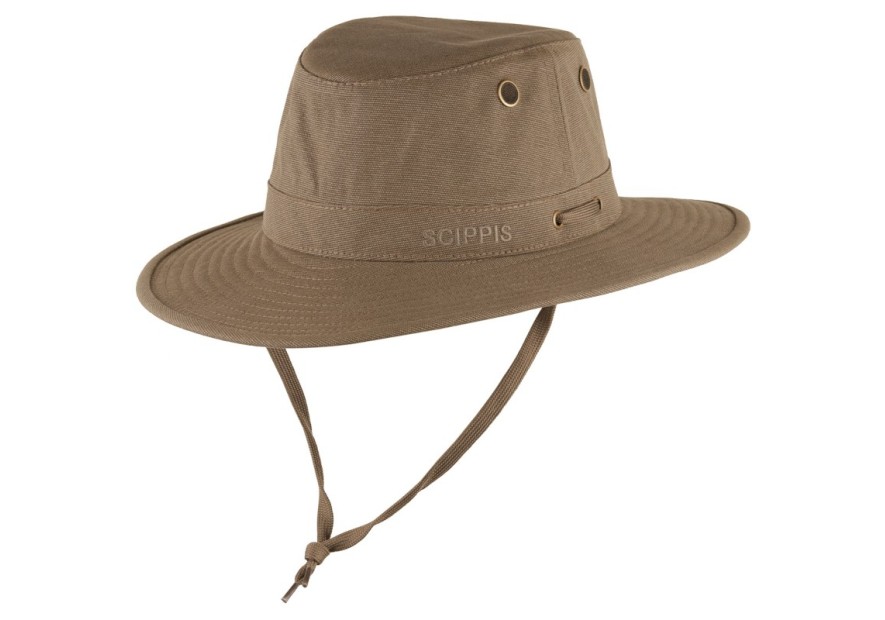 Chapeau Scippis en toile été kaki