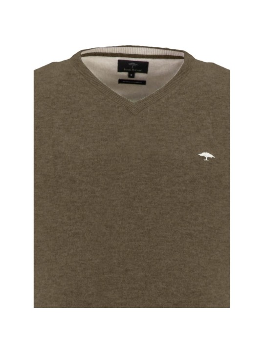 Pull mérinos Fynch-Hatton vert-kaki