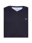 Pull en maille fine col V Fynch-Hatton navy
