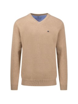 pull col en V Fynch-Hatton sable