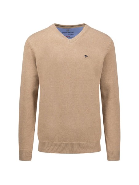 pull col en V Fynch-Hatton sable