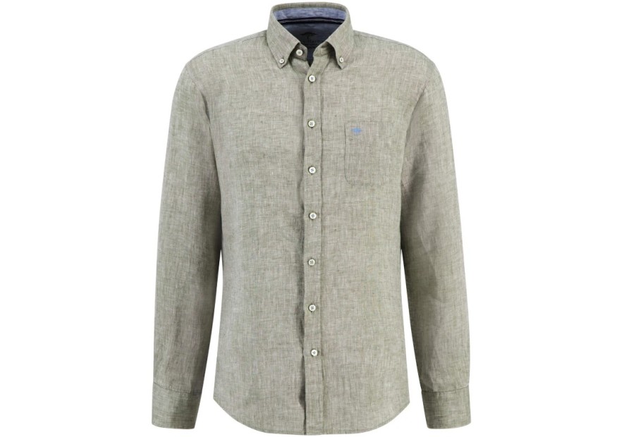Chemise en lin olive Fynch-Hatton