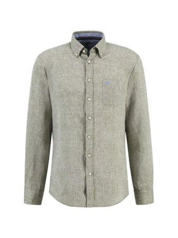 Chemise en lin olive Fynch-Hatton