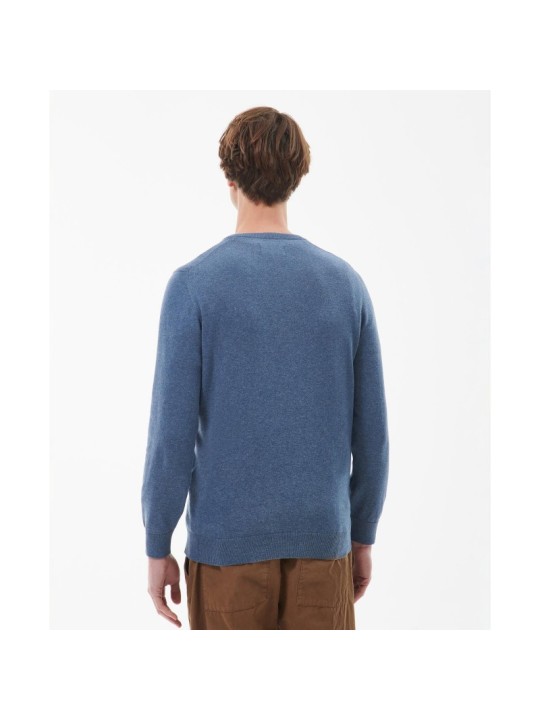 Pull coton Pima Barbour dark chambray