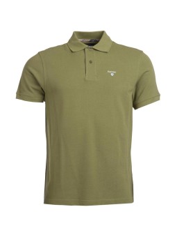 Polo Barbour vert olive