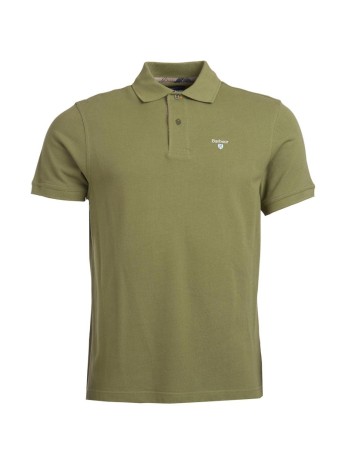 Polo Barbour vert olive