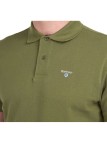 Polo Barbour vert olive