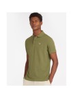 Polo Barbour vert olive