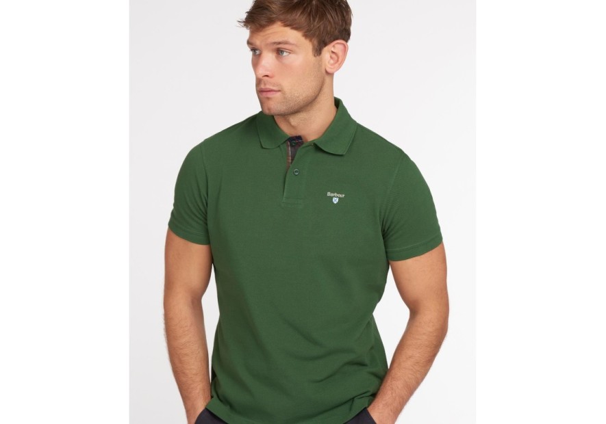 Polo Barbour vert