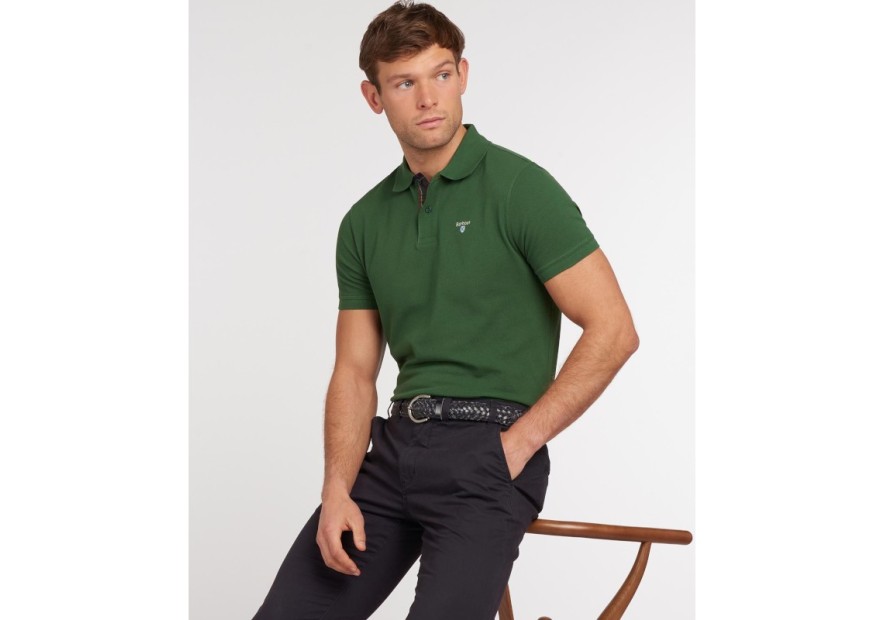 Polo Barbour vert