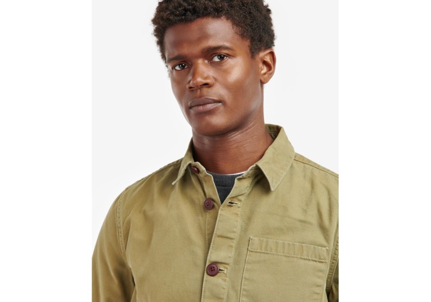 veste peintre coton Barbour Washed olive