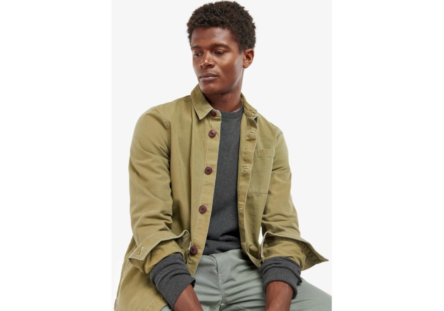 veste peintre coton Barbour Washed olive