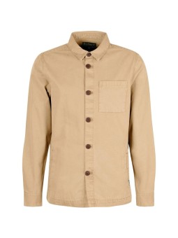 Cette surchemise beige de la marque Barbour est en coton doux.