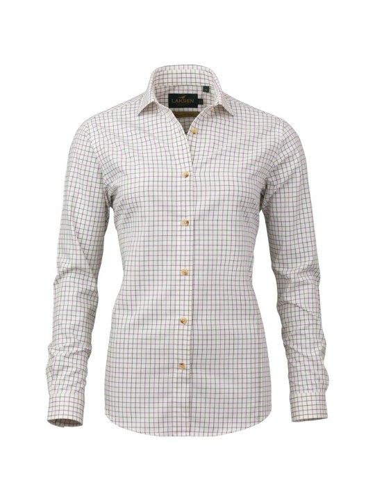 Chemise femme en laine de coton Laksen Penny