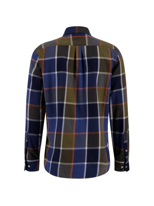 Chemise à carreaux Fynch-Hatton olive deep forest