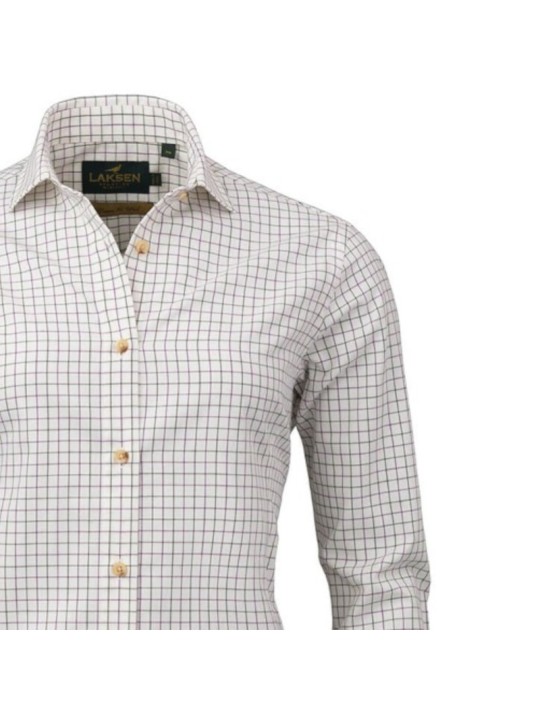 Chemise femme en laine de coton Laksen Penny