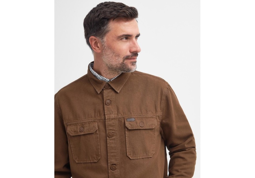 Surchemise Barbour Swindale dark sand