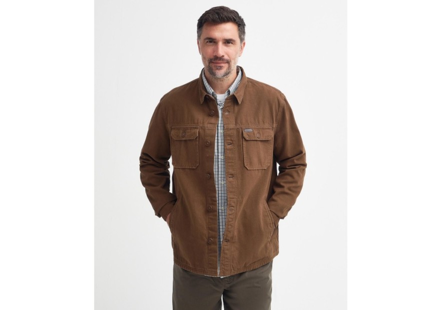 Surchemise Barbour Swindale dark sand