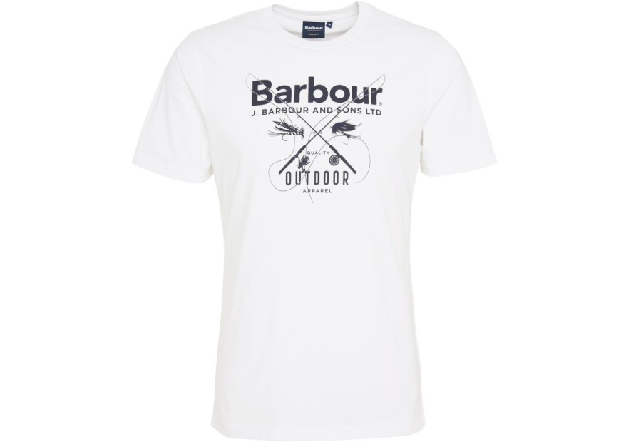 Tee shirt Barbour Fly blanc