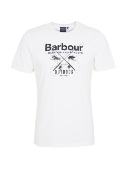 Tee shirt Barbour Fly blanc