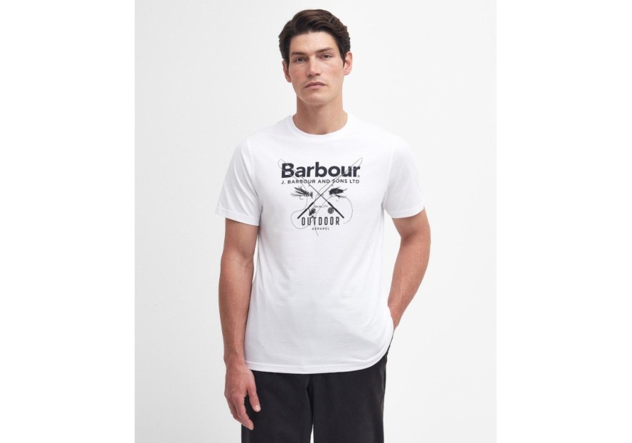 Tee shirt Barbour Fly blanc
