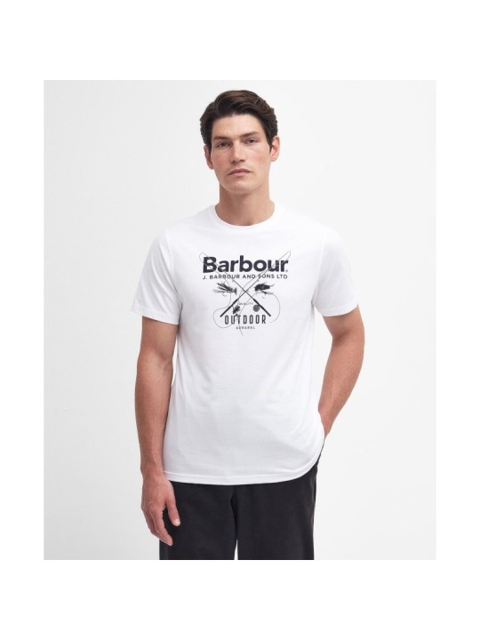 Tee shirt Barbour Fly blanc